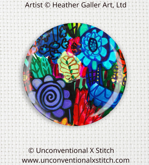 Flowers 18 needle minder - Heather Galler Art, Ltd