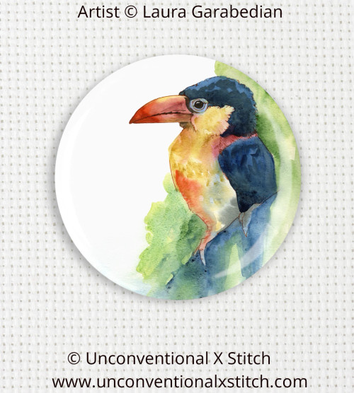 Nosey Beak needle minder - Laura Garabedian