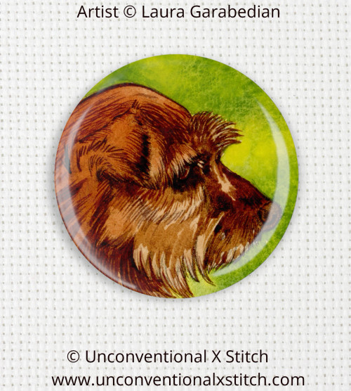 Norfolk Terrier needle minder - Laura Garabedian