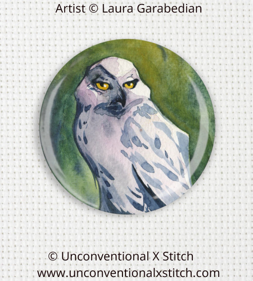 Superb Owl needle minder - Laura Garabedian