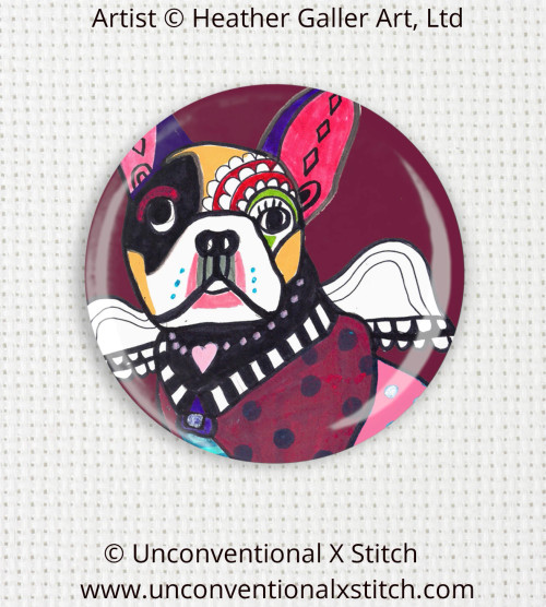 French Bulldog 5 needle minder - Heather Galler Art, Ltd