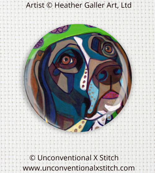 German Shorthaired Pointer 2 needle minder - Heather Galler Art, Ltd