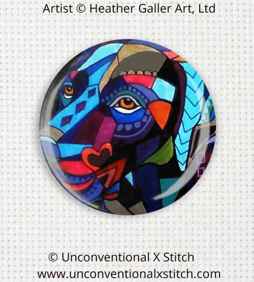 German Shorthaired Pointer 3 needle minder - Heather Galler Art, Ltd