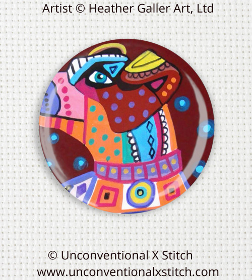 Jack Russell 3 needle minder - Heather Galler Art, Ltd