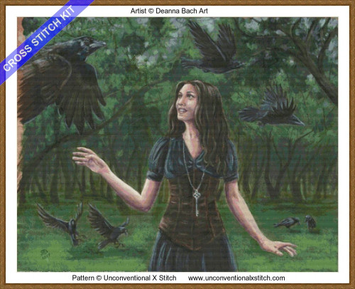 7 Ravens cross stitch kit 