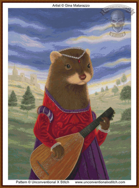 Lady Mirabella of Piccolofazzio cross stitch pattern