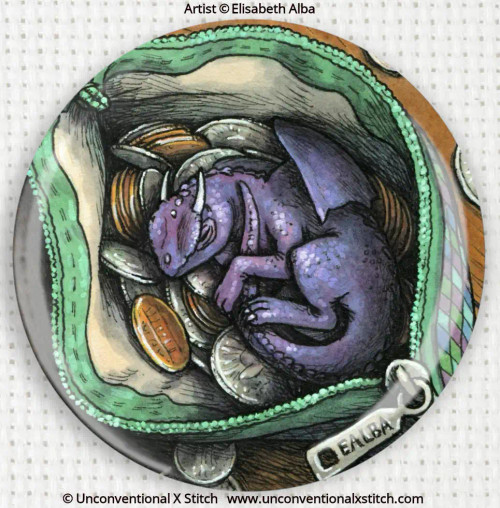 Itty Bitty Dragon needle minder - Elisabeth Alba