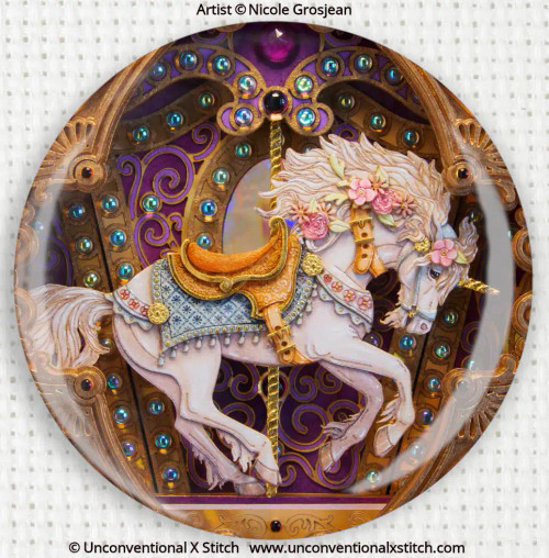 Golden Unicorn needle minder - Nicole Grosjean Golden Unicorn needle minder - Nicole Grosjean