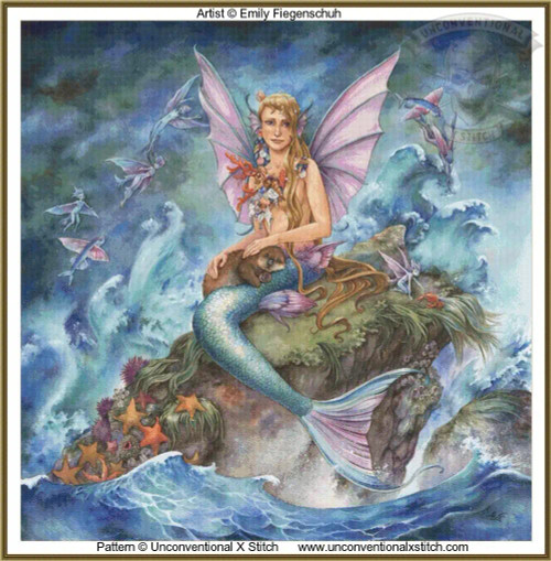 Ocean Faery cross stitch pattern