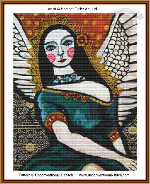 Angel 25 cross stitch pattern