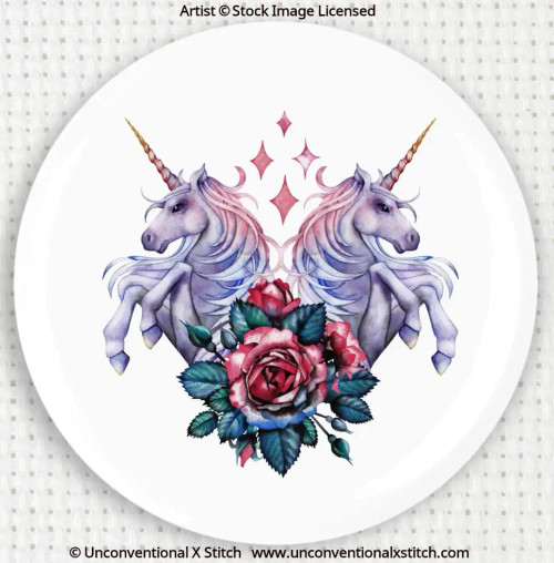 Unicorn and Rose needle minder 