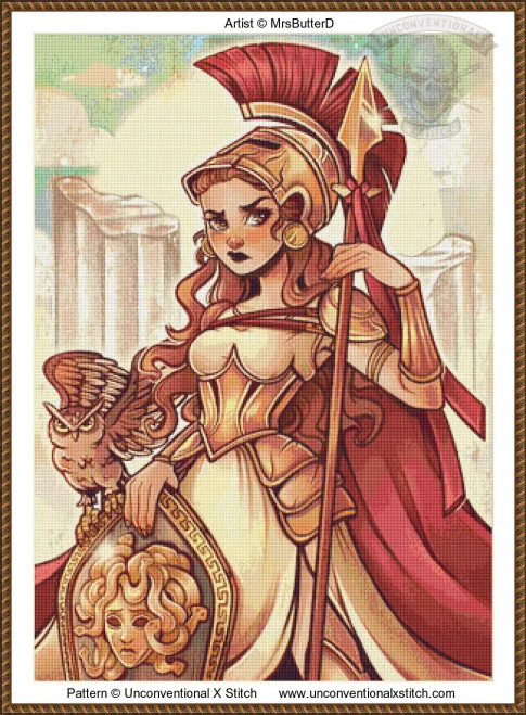 Athena cross stitch pattern (MRSBUTTERD)