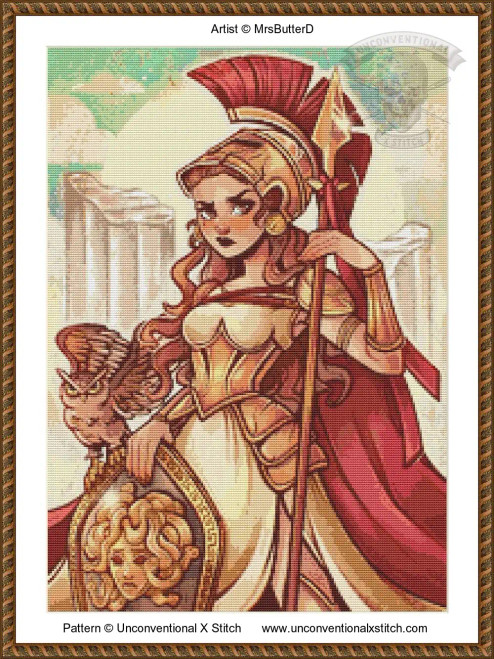 Athena MINIATURE EDITION cross stitch pattern (MRSBUTTERD)