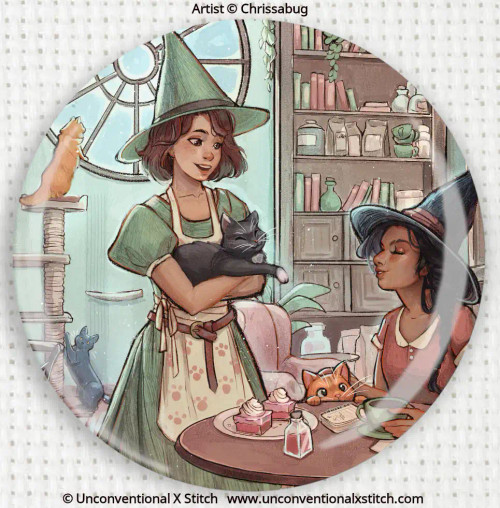 Cat Cafe needle minder - Chrissabug