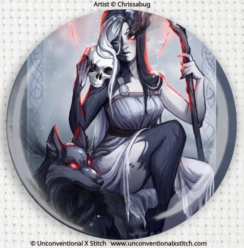 Hel Goddess of the Underworld needle minder - Chrissabug