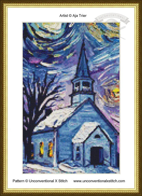O Holy Night SNIPPET EDITION cross stitch pattern