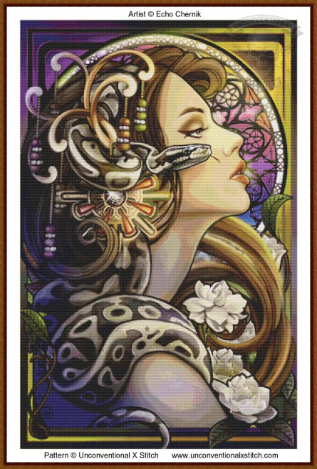 Ball Snek cross stitch pattern