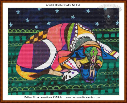Akita 3 cross stitch pattern