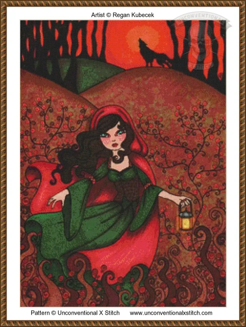 Big Bad MINIATURE cross stitch pattern