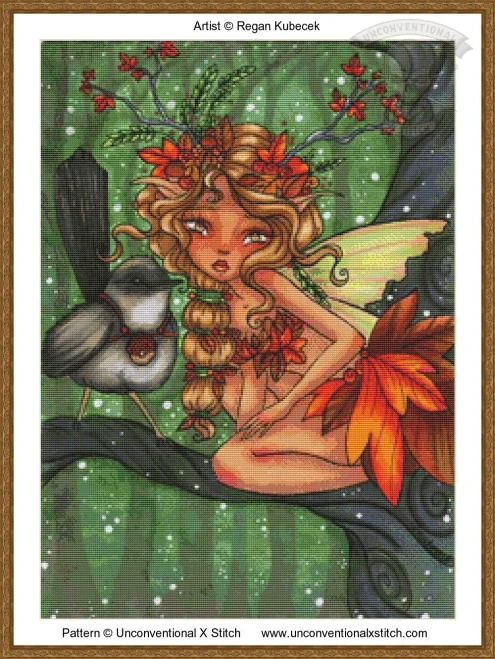 Elowen MINIATURE cross stitch pattern