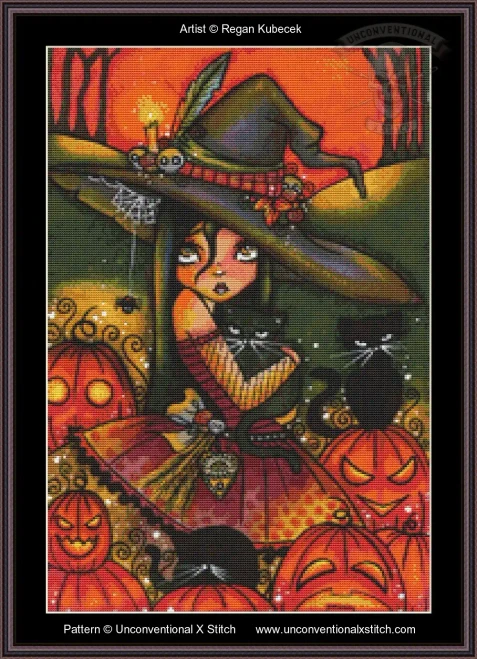 Eeries Coven MINIATURE EDITION cross stitch pattern