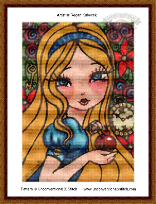 Alice - Wonderland Series MINIATURE EDITION cross stitch pattern