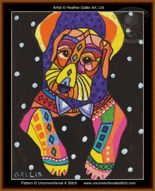Airedale 4 cross stitch pattern