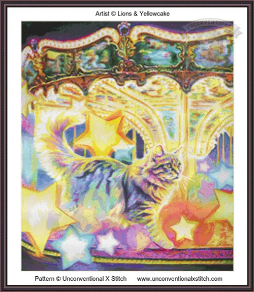 Carousel Reverie MINIATURE EDITION cross stitch pattern