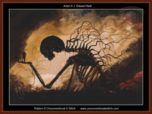 Never Let Her Go Giga cross stitch pattern
