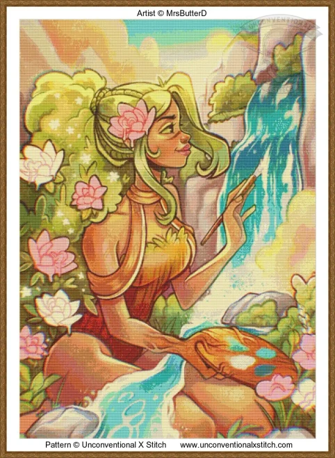 Mother Nature cross stitch pattern (MRSBUTTERD)