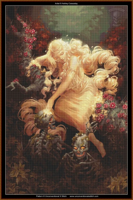 Persephone cross stitch pattern ASHLEY
