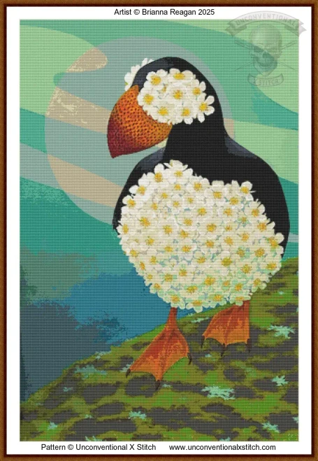 Coastal Abundance cross stitch pattern LIMITED EDITION