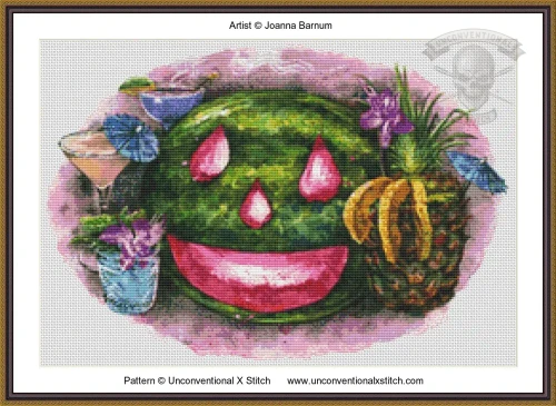 Jack-O-July MINIATURE EDITION cross stitch pattern