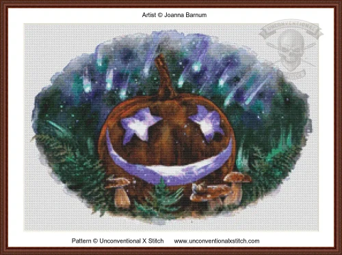 Jack-O-August MINIATURE EDITION cross stitch pattern