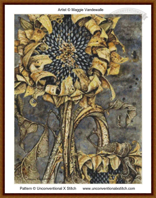 Duskflower MINIATURE EDITION cross stitch pattern