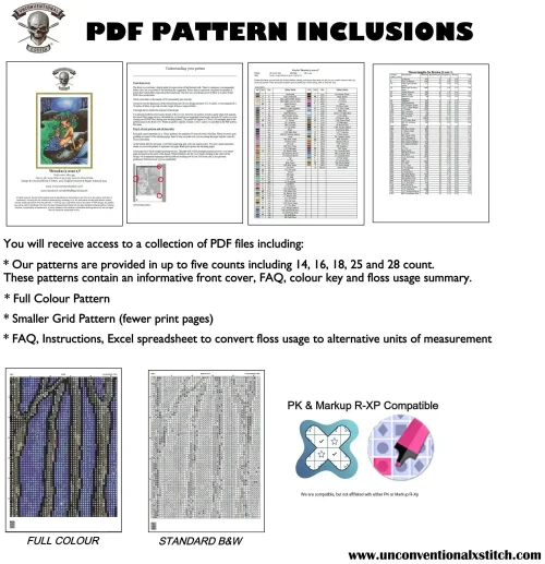 The Sorceress cross stitch pattern