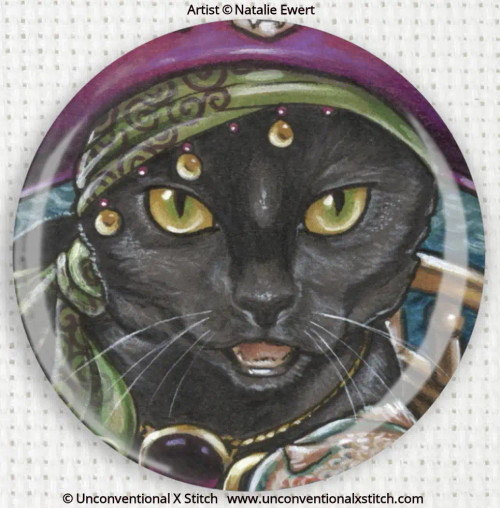 Pirate cat #2 needle minder - Natalie Ewert