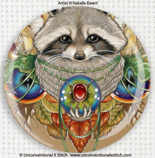 The Magic Raccoon needle minder - Natalie Ewert