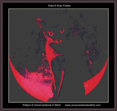 Blood Moon cross stitch pattern (E. Fowler)
