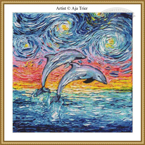 Van Gogh Never Saw Paradise cross stitch pattern