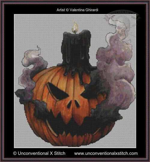 Pumpkin cross stitch pattern (V. Ghirardi)