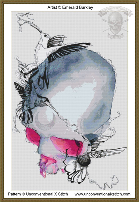 Anxious XL EDITION cross stitch pattern
