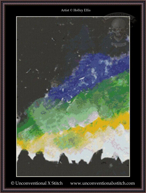 cross stitch pattern of aurora 