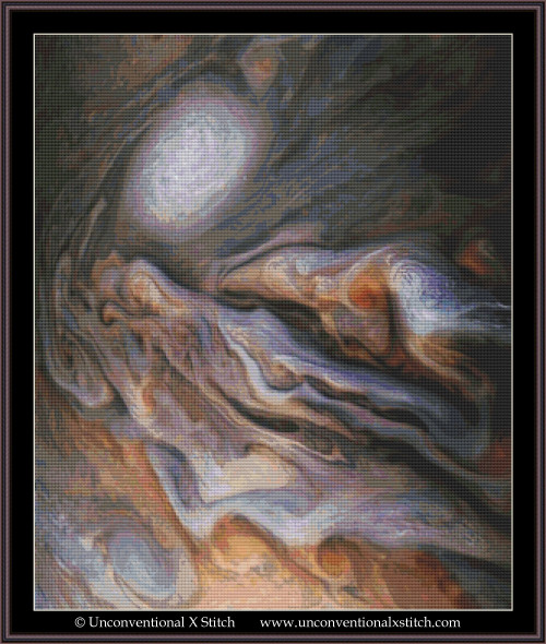 Clouds on Jupiter cross stitch pattern