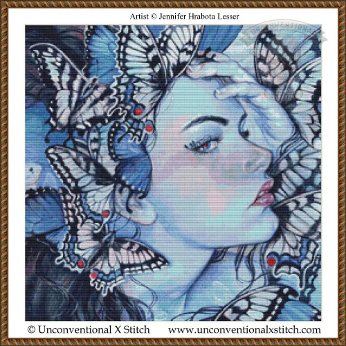 Emergence cross stitch pattern
