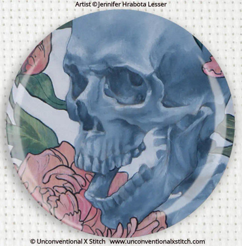 Memento Mori needle minder - Jennifer Hrabota Lesser