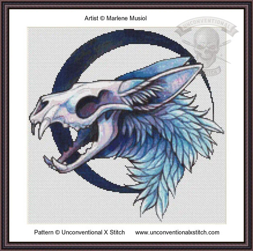 Skull Creature cross stitch pattern