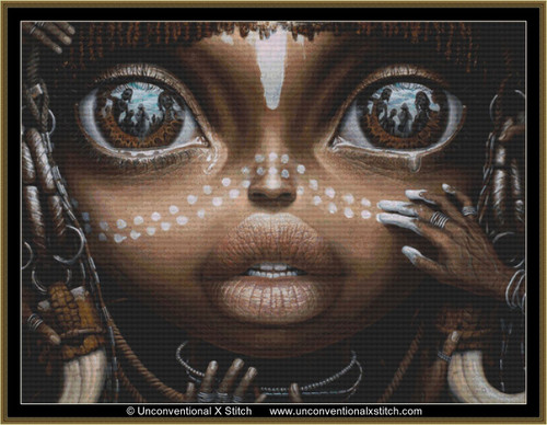 The Beauty will Save the World cross stitch pattern