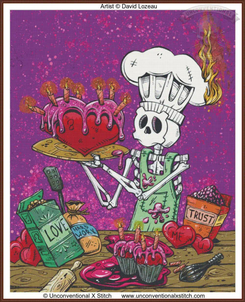 Making Love cross stitch pattern