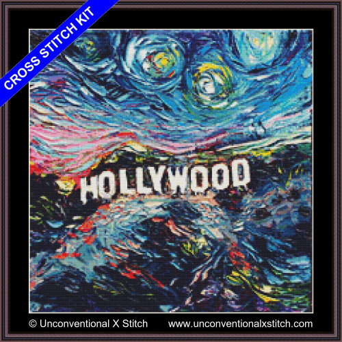 Van Gogh Never Saw Hollywood cross stitch kit